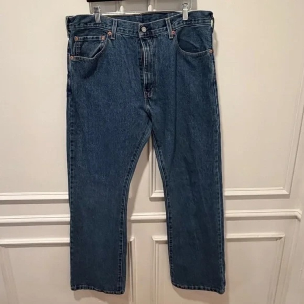 Levi's 517 Bootcut Men's Jeans Blue Size 38x32 Zip Y2K VTG‎ Western Cowboy